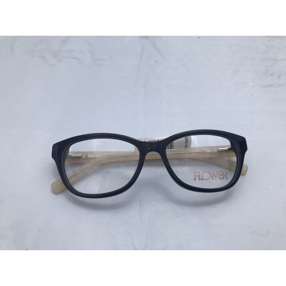 FLOWER Mary 6002 001 Black Eyeglasses Frame 52-16-135mm.